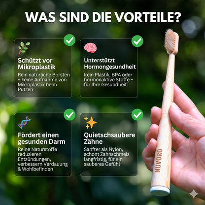 PURA | Naturborsten & Bambus Zahnbürste