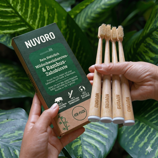 PURA | Naturborsten & Bambus Zahnbürste