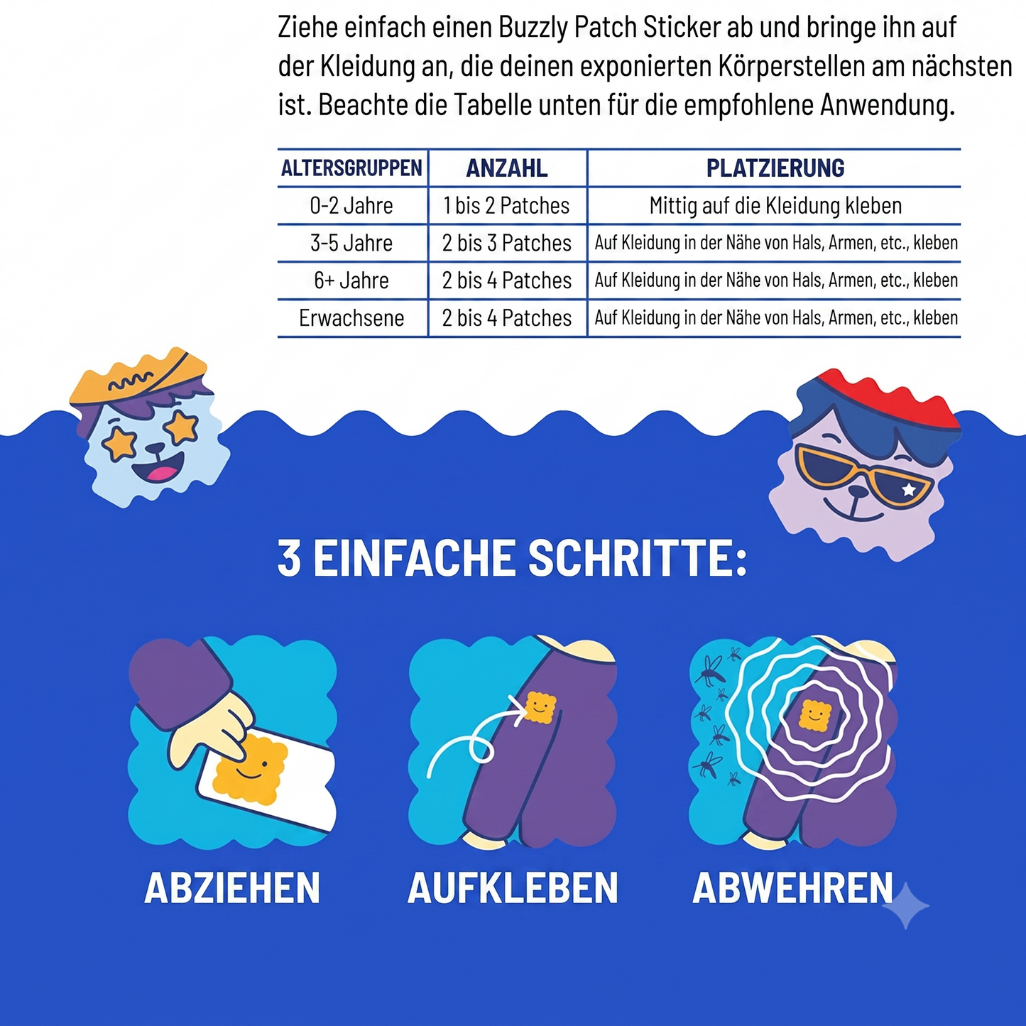 Buzzly Insektenschutz-Patches
