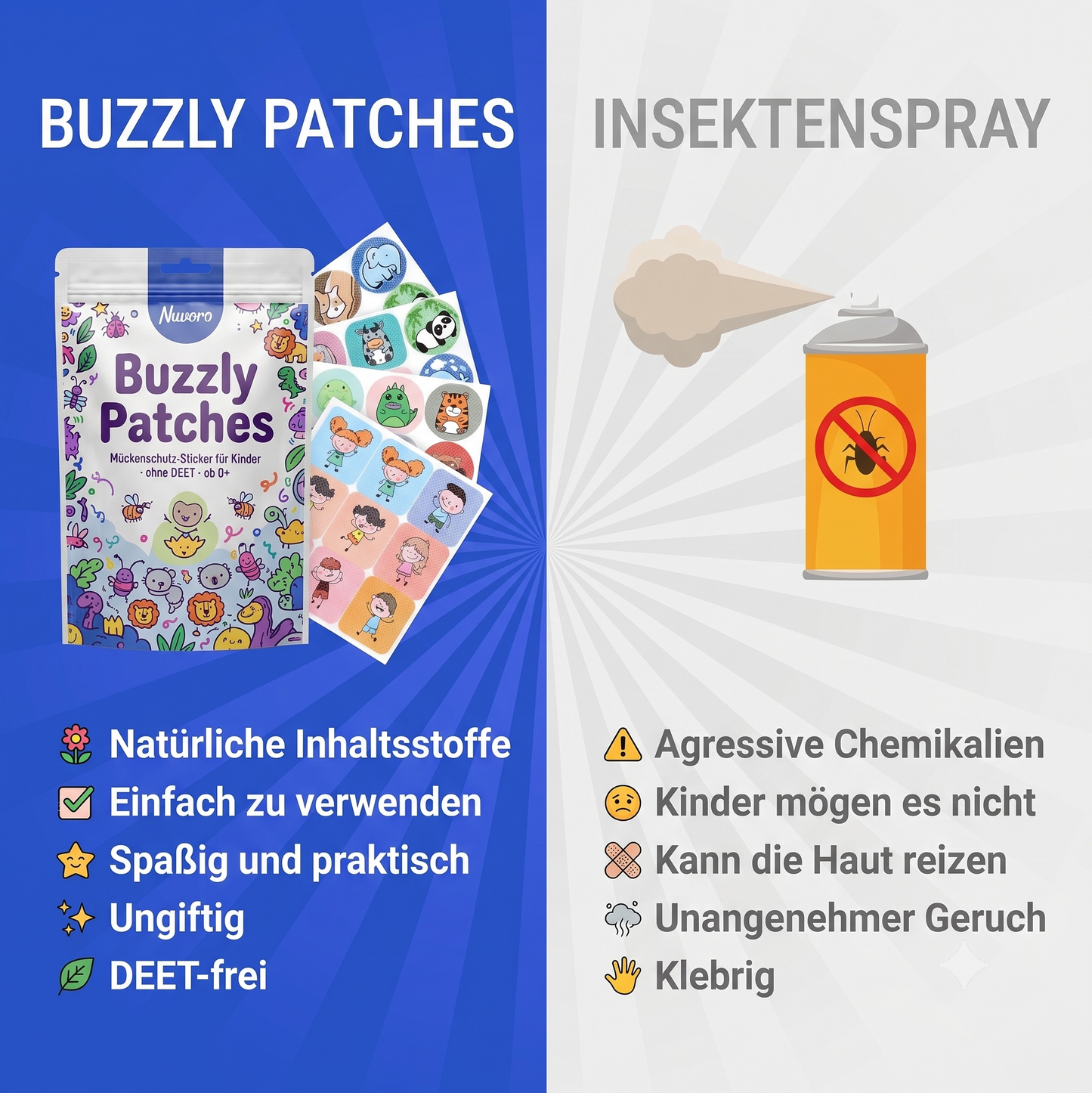 Buzzly Insektenschutz-Patches