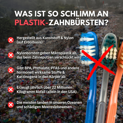PURA | Naturborsten & Bambus Zahnbürste